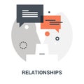 Relationships icon concept