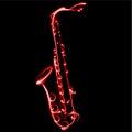 Abstract Vector illustration Saxophone music