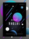 Abstract vector illustration of space