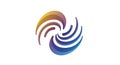 Abstract Swirl Logo Design Royalty Free Stock Photo