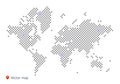 Abstract vector map of the world Royalty Free Stock Photo
