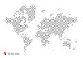 Abstract vector map of the world from dot forms Royalty Free Stock Photo