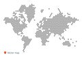 Abstract vector map of the world Royalty Free Stock Photo