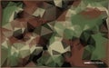 Abstract Vector Military Camouflage Background Made of Geometric Triangles Shapes. Royalty Free Stock Photo