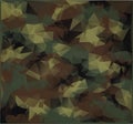 Abstract Vector Military Camouflage Background Made of Geometric Triangles Shapes.Polygonal style. Royalty Free Stock Photo