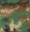 Abstract Vector Military Camouflage Background Made of Geometric Triangles Shapes.Polygonal style.