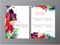 Abstract vector modern flyer brochure design