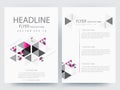 Abstract vector modern flyers brochure design templates