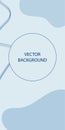 Abstract vector modern stories template with spots and lines. Vector illustration background. Abstract pastel patterns for social Royalty Free Stock Photo