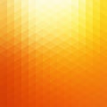 Abstract Vector Orange Sunlight Triangle Background. Sunny Yellow Geometric Glowing Backdrop Illustration