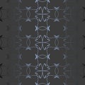 Abstract vector ornamental geometric seamless silver pattern