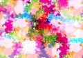 Abstract vector paint multi color isolated background design. illustration vector design Royalty Free Stock Photo