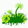 Abstract vector palmtree Royalty Free Stock Photo