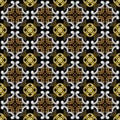 Abstract vector pattern, dark tile in scandinavian or celtic style