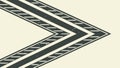 Abstract vector perspective of a road marked with a bold, angled chevron pattern vector design Generative AI Royalty Free Stock Photo