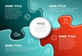 Abstract vector puzzle / solution background Royalty Free Stock Photo