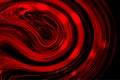 Abstract vector red colorful shaded wavy background with lighting effect, vector illustration Royalty Free Stock Photo