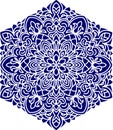 Abstract vector round lace design - mandala, decorative element