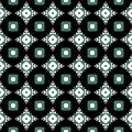 Abstract vector seamless flower pattern. Geometric simple design