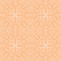 Abstract vector seamless lace pattern. Duotone graphic ornament. Geometric arabesque floral ornament