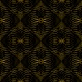 Abstract vector seamless moire pattern with lines. Spirograph geometric repeating texture