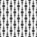 Abstract vector seamless pattern. Thickening bands. Monochrome background