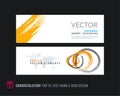 Abstract vector set of modern horizontal website banners