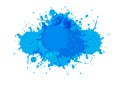 Abstract vector splatter blue color design on isolated background. illustration vector design Royalty Free Stock Photo