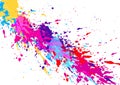 Abstract vector splatter multicolor isolated background design. illustration vector design Royalty Free Stock Photo