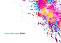 Abstract vector splatter multicolor isolated background design. illustration vector design Royalty Free Stock Photo