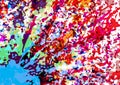 Abstract vector splatter paint multi color on isolated background design. illustration vector design Royalty Free Stock Photo