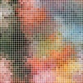 Abstract vector square pixel mosaic background Royalty Free Stock Photo