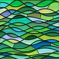 abstract vector stained-glass mosaic background Royalty Free Stock Photo