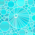 Abstract vector stained-glass mosaic background