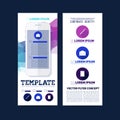 Abstract vector template flat design, flyer brochure Royalty Free Stock Photo