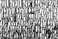 Abstract vector texture of stone brick, black and white grunge scratched textured effect background