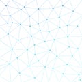 Abstract vector triangle background. Polygonal network pattern. Illustration for web, design, science, neural, net Royalty Free Stock Photo