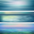 Abstract Vector Water Banners