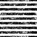 Abstract vector watercolor stripe grunge seamless pattern. Black Royalty Free Stock Photo