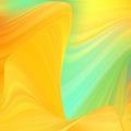 Abstract vector wave. colorful yellow and green background. eps 10 Royalty Free Stock Photo