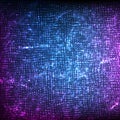 Abstract vector wave mesh background. Point cloud array. Chaotic light waves. Technological cyberspace background. Cyber Royalty Free Stock Photo