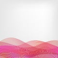 Abstract vector waved line background