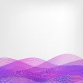 Abstract vector waved line background