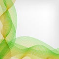 Abstract vector waved line background