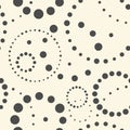 Abstract Vector Wedding Background. Contemporary Textile Ornament. Minimal Circular Wallpaper