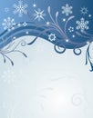 Abstract vector winter background Royalty Free Stock Photo