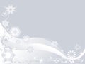 Abstract vector winter background with snowflakes Royalty Free Stock Photo