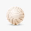 Abstract Wood Sphere Ball Icon Logo Royalty Free Stock Photo