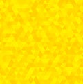 Abstract vector yellow triangle background. Geometric yellow texture pattern