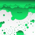 Abstract vektorny background green clouds